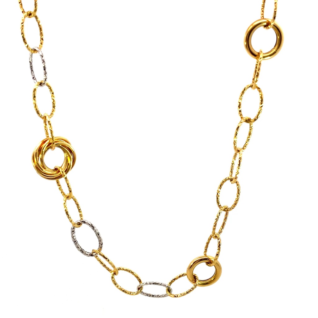 [GOLD54] CADENA ESPECIAL AROS 2 OROS     