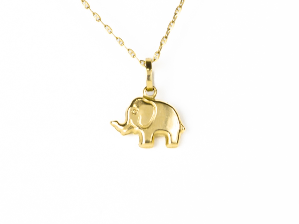 DIJE ELEFANTE ORO AMARILLO