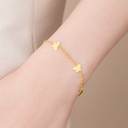 PULSERA MARIPOSA ORO AMARILLO