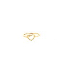 [HA338] ANILLO CORAZON DIAMANTE ORO AMARILLO
