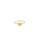 [HA341] ANILLO MARIPOSA DIAMANTES ORO AMARILLO