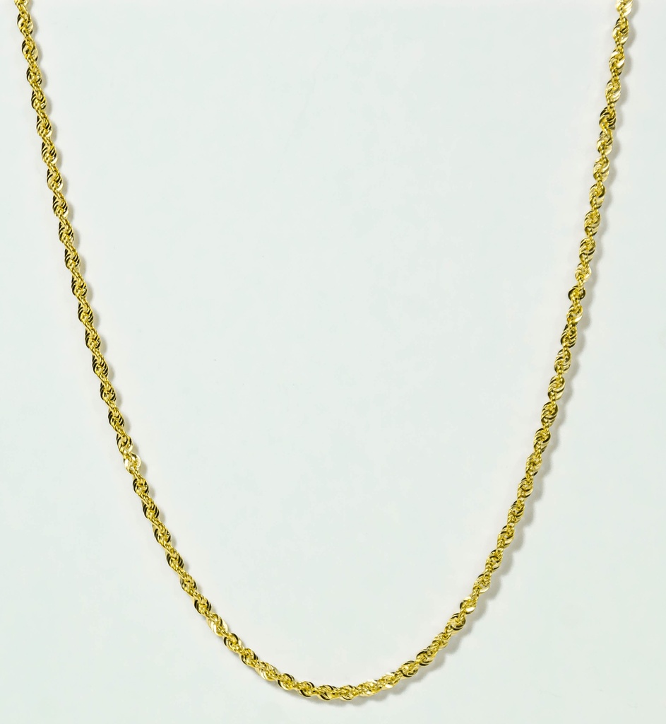 [040CVGL50] CADENA FRANCISCANA ORO AMARILLO GLITTER