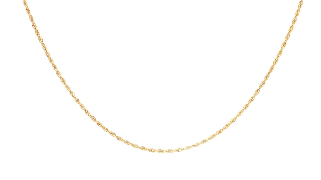 [040CVGL45] CADENA FRANCISCANA ORO AMARILLO GLITTER