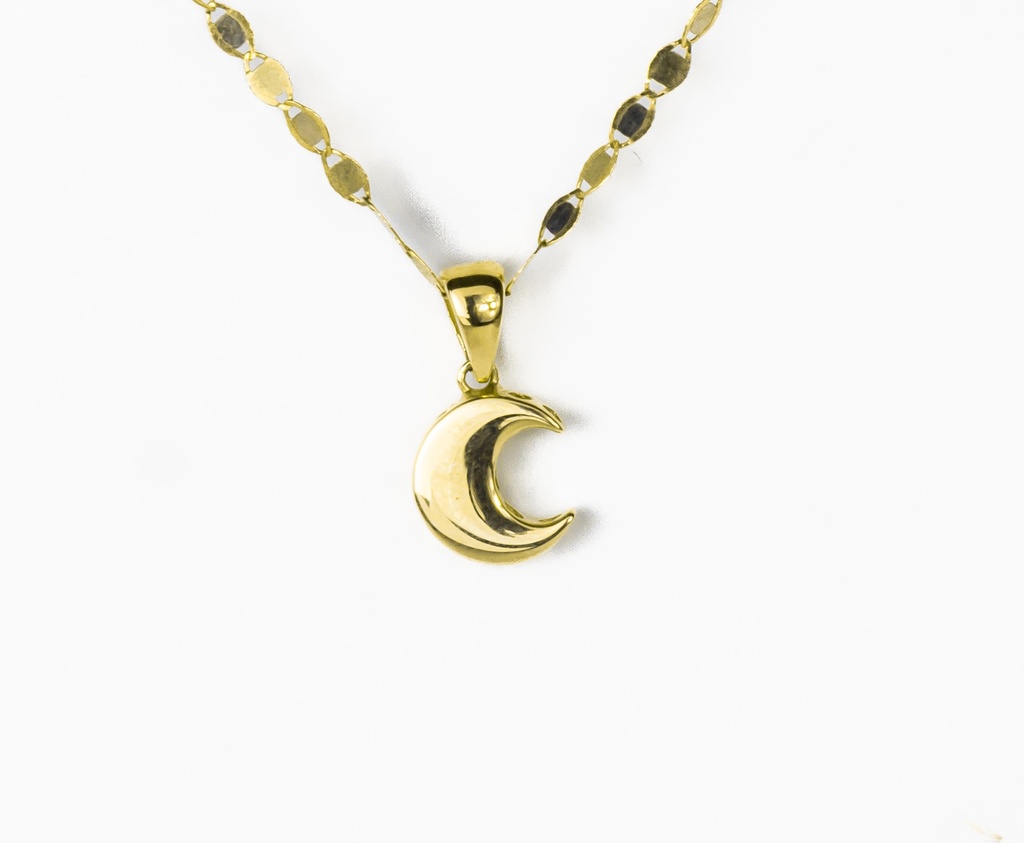 DIJE LUNA ORO AMARILLO
