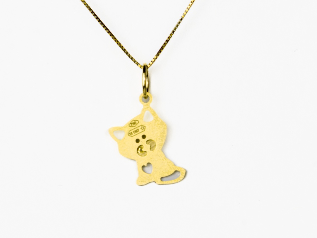 DIJE GATO ORO AMARILLO