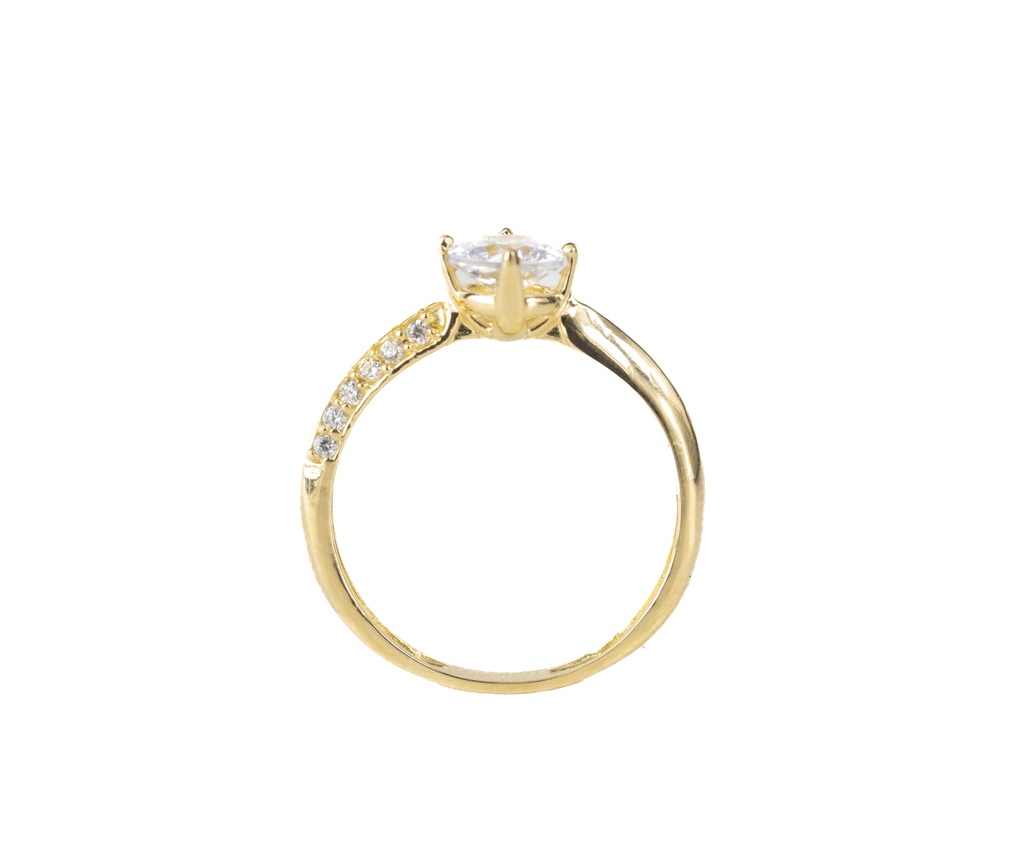 ANILLO SOLITARIO CASTING ORO AMARILLO