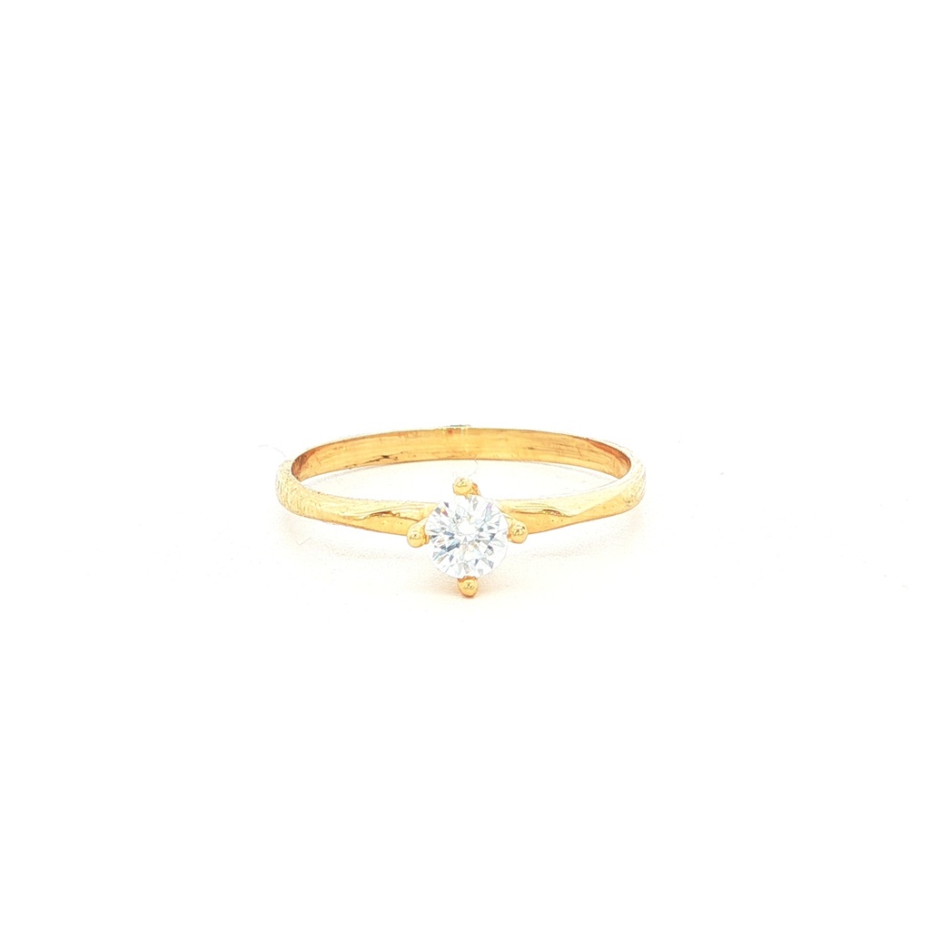 ANILLO SOLITARIO ORO AMARILLO