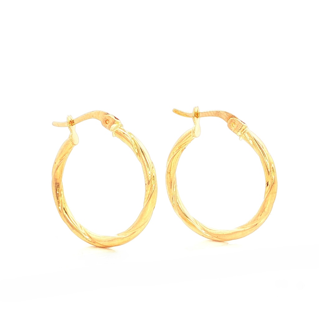 CANDONGAS MELCOCHAS TUBULARES ORO AMARILLO