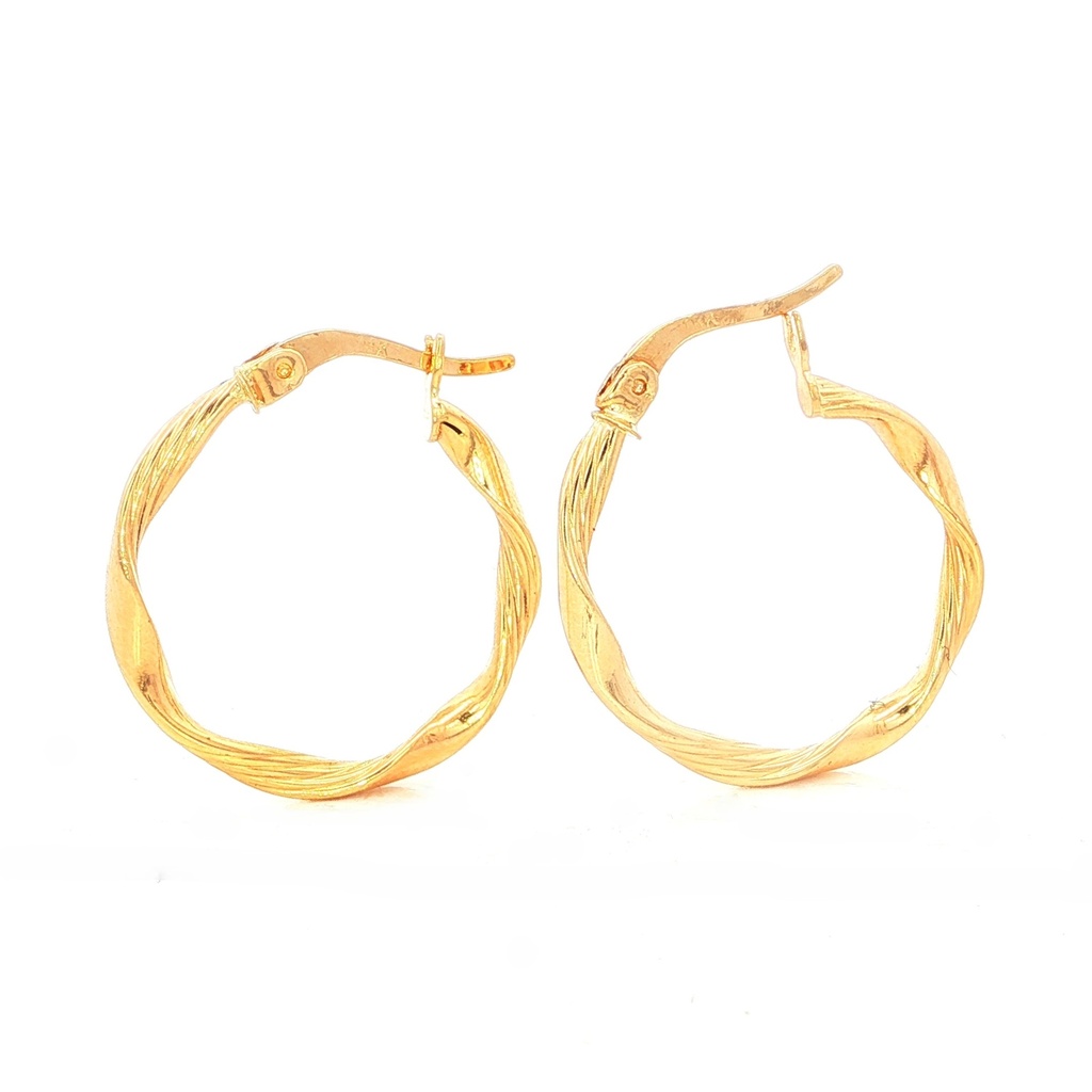 CANDONGAS MELCOCHAS RAYADAS ORO AMARILLO