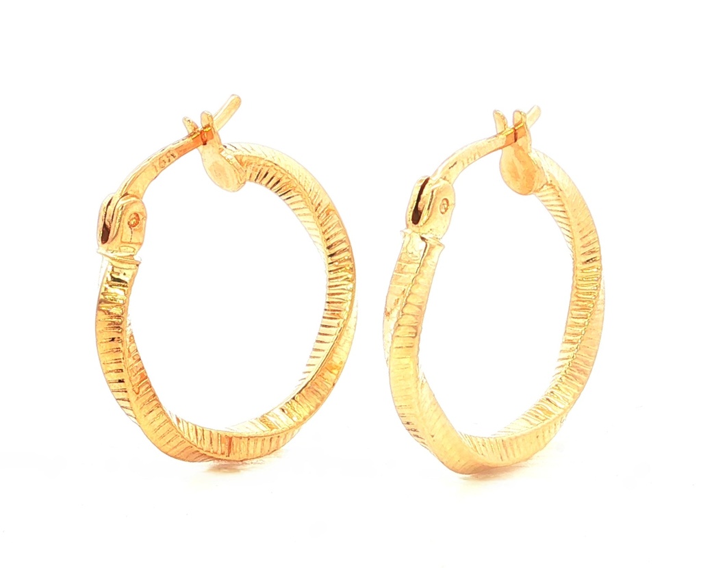 CANDONGAS MELCOCHAS RAYADAS ORO AMARILLO