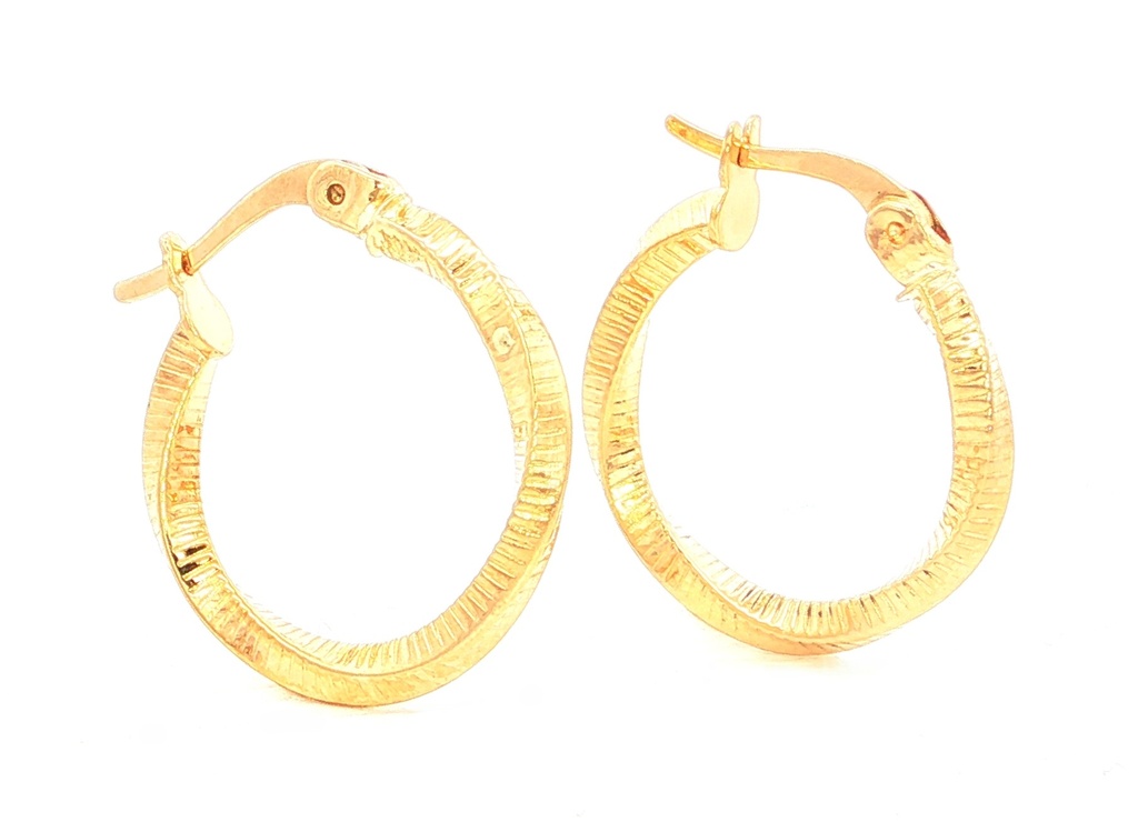 CANDONGAS MELCOCHAS RAYADAS ORO AMARILLO