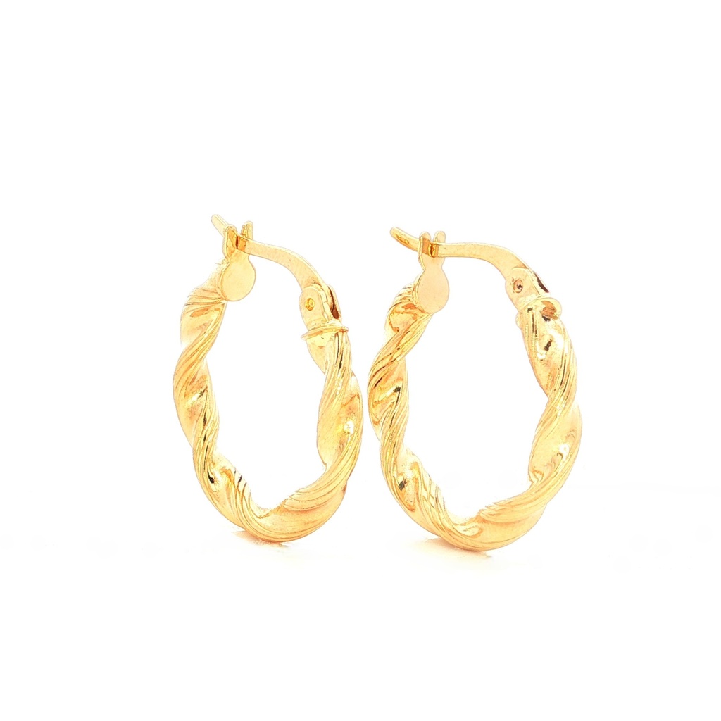 CANDONGAS MELCOCHAS RAYADAS ORO AMARILLO