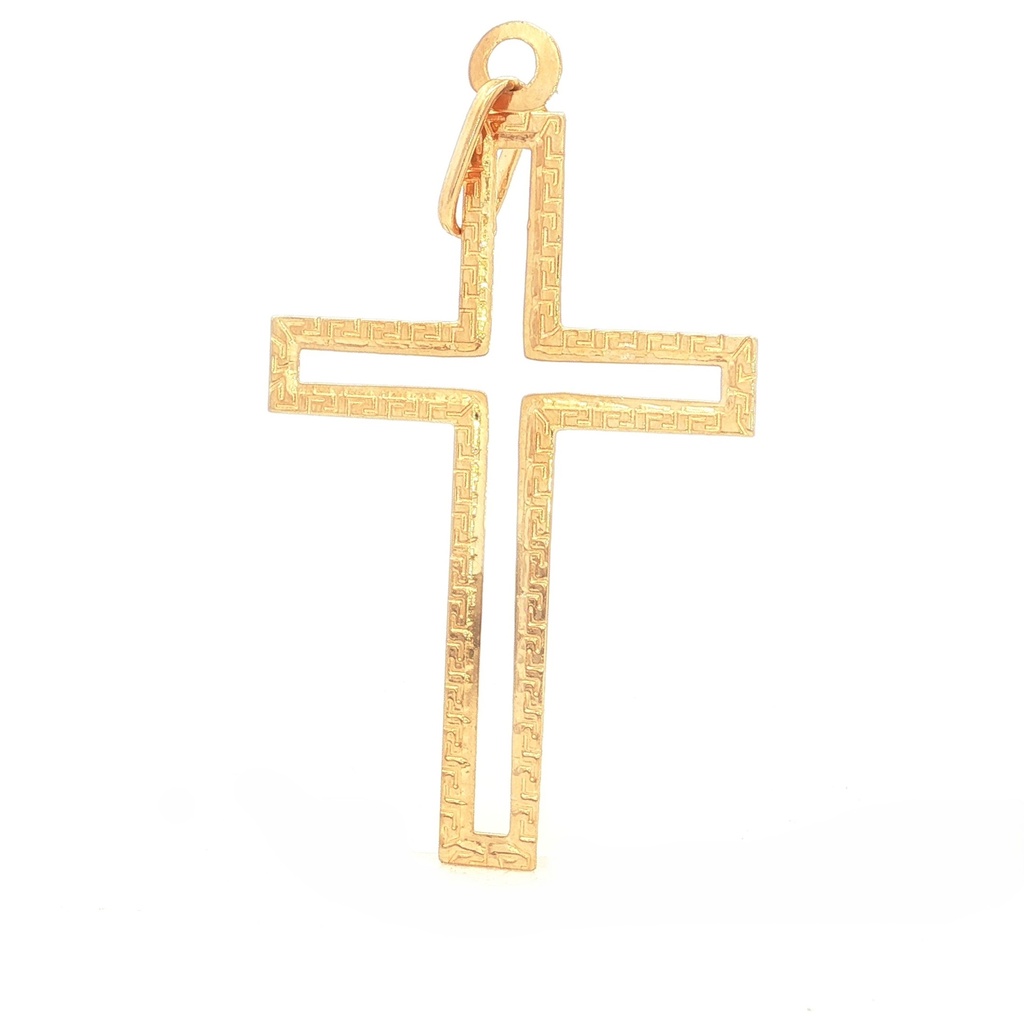 DIJE CRUZ VERSACE ORO AMARILLO