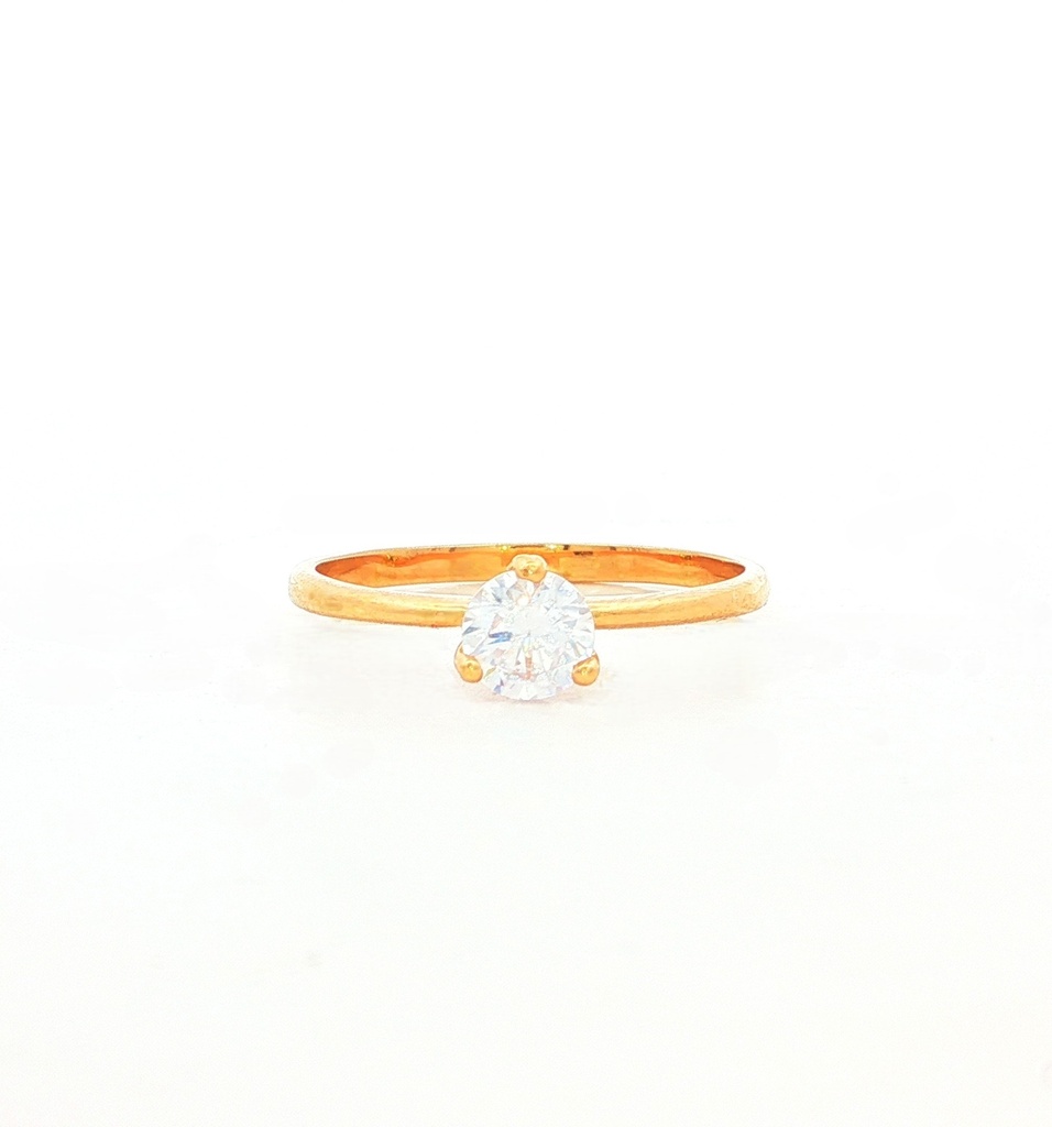 ANILLOS SOLITARIOS ORO AMARILLO