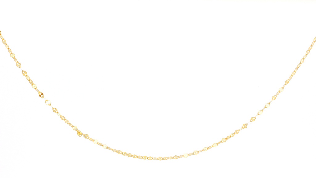 CADENA CRISPETA ORO AMARILLO 