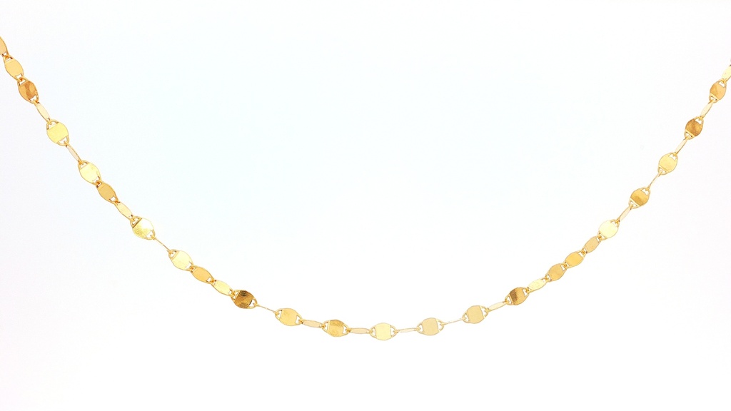 CADENA CRISPETA ESPECIAL ORO AMARILLO 