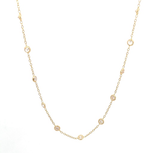 [SGA427] 179003 CADENA ESPECIAL CIRCONES ORO AMARILLO  