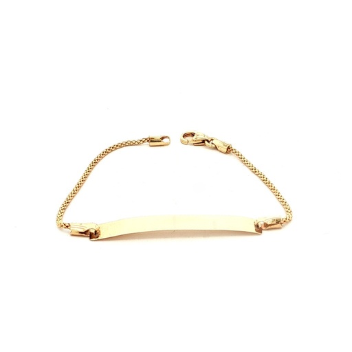 [GOLD374] PULSERA CORDON ESCLAVA ORO AMARILLO