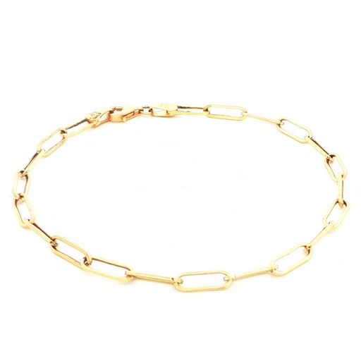 [HA345] [HA345] PULSERA PAPER CLIP ORO AMARILLO 
