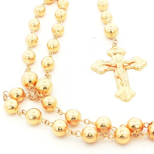 [REM27] ROSARIO ORO AMARILLO BALINES NUMERO 7 Y NUMERO 8