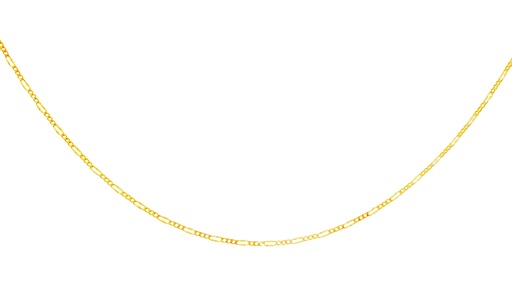 [FGR025D1GAMH50] CADENA FIGARO DIAMANTADA ORO AMARILLO 