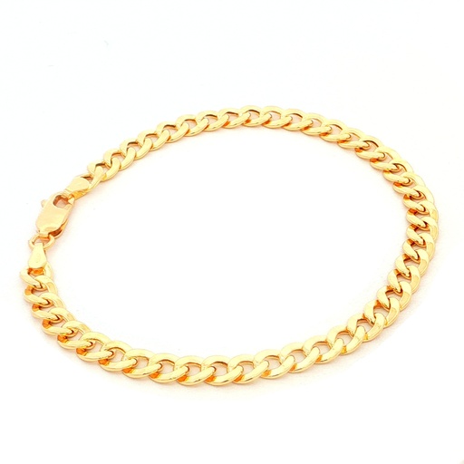 [GOLD462] PULSERA GRUMETA ORO AMARILLO 