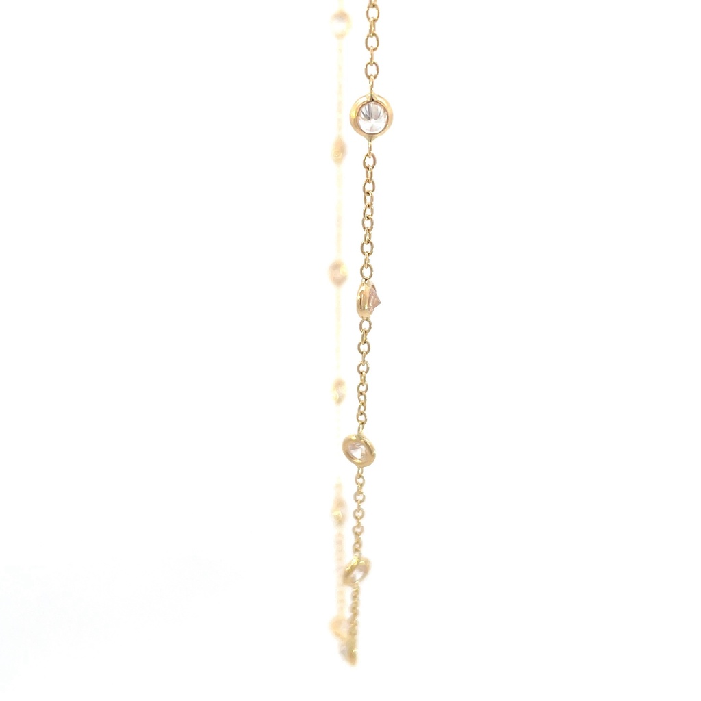 CADENA ESPECIAL CIRCONES ORO AMARILLO  