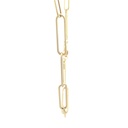 CADENA PAPER CLIP ORO AMARILLO     