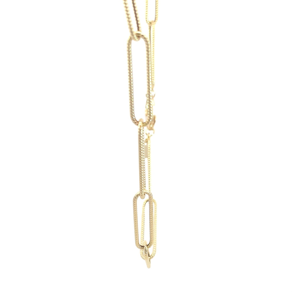 CADENA PAPER CLIP ORO AMARILLO            