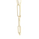 CADENA PAPER CLIP ORO AMARILLO            