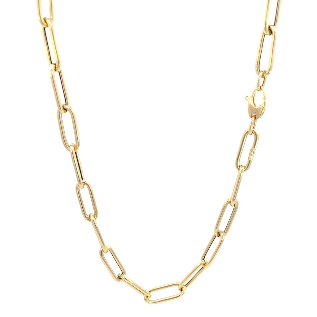 CADENA PAPER CLIP ORO AMARILLO            