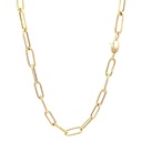 CADENA PAPER CLIP ORO AMARILLO            