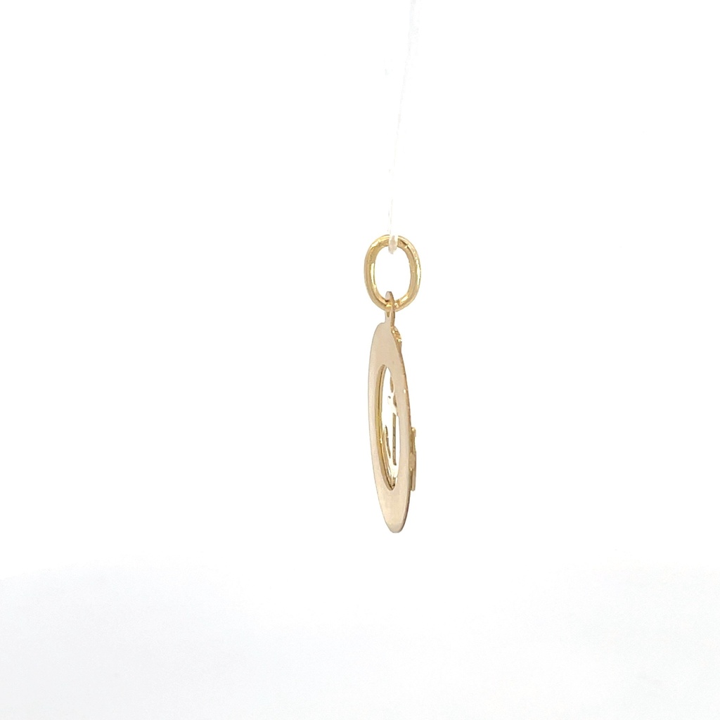 DIJE BRUJULA ANCLA ORO AMARILLO            