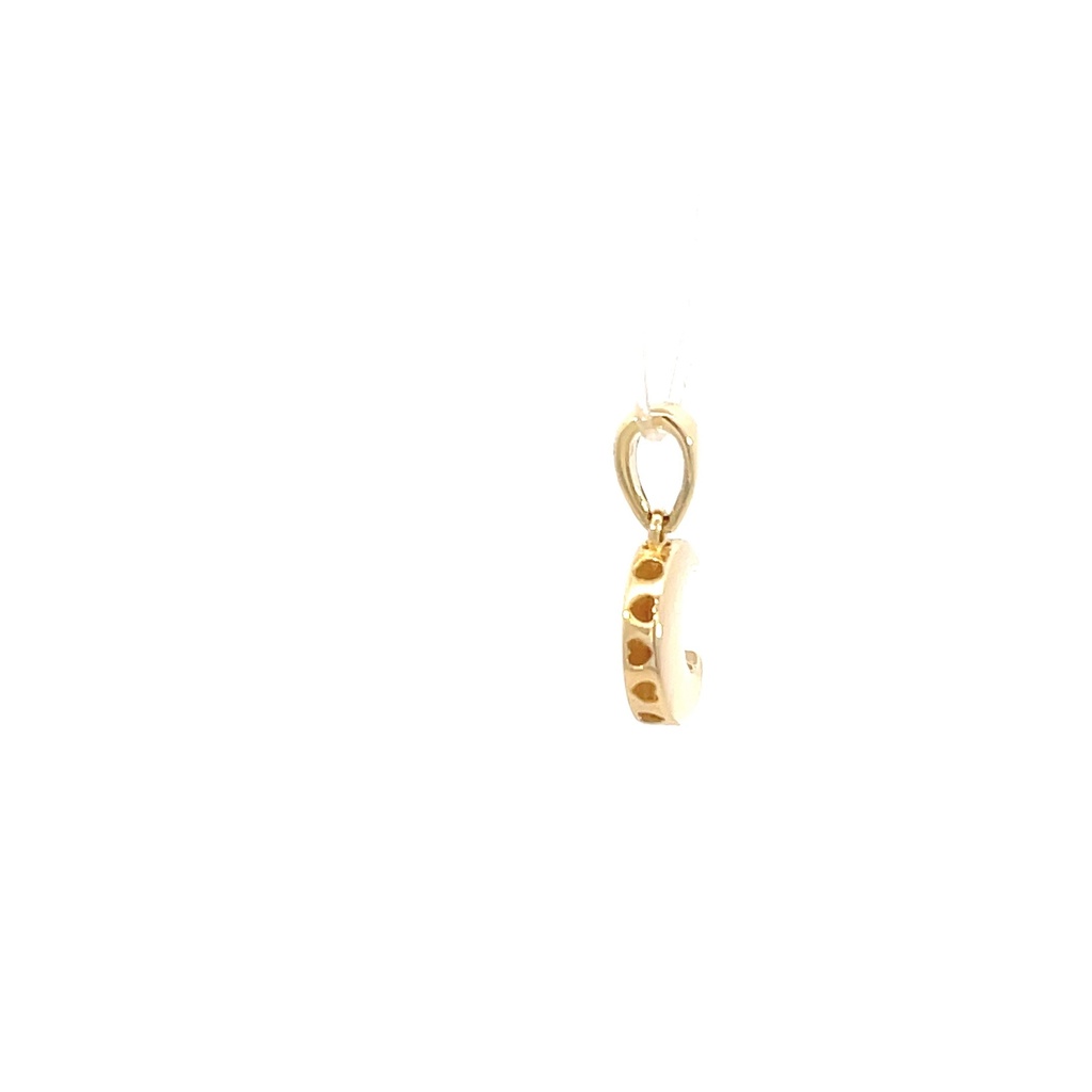 DIJE LUNA ORO AMARILLO               