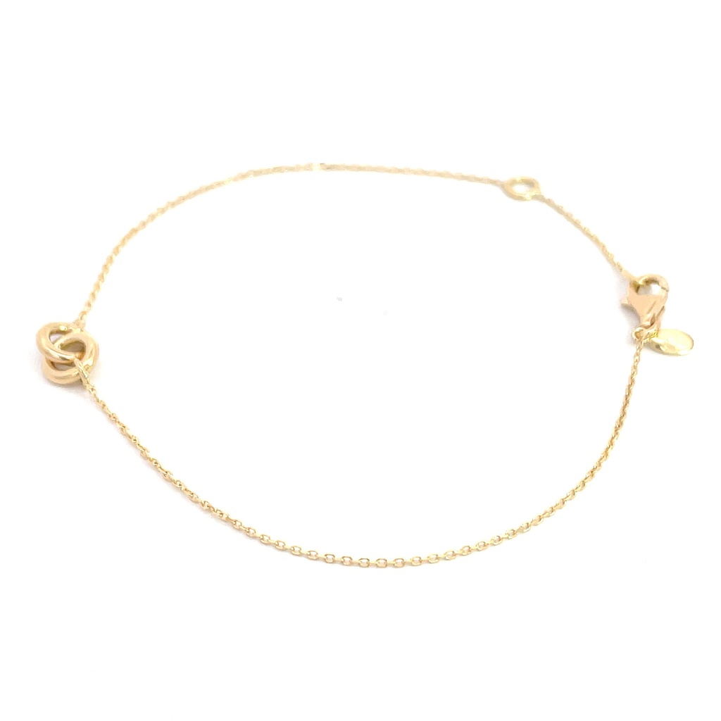 PULSERA AROS ORO AMARILLO      