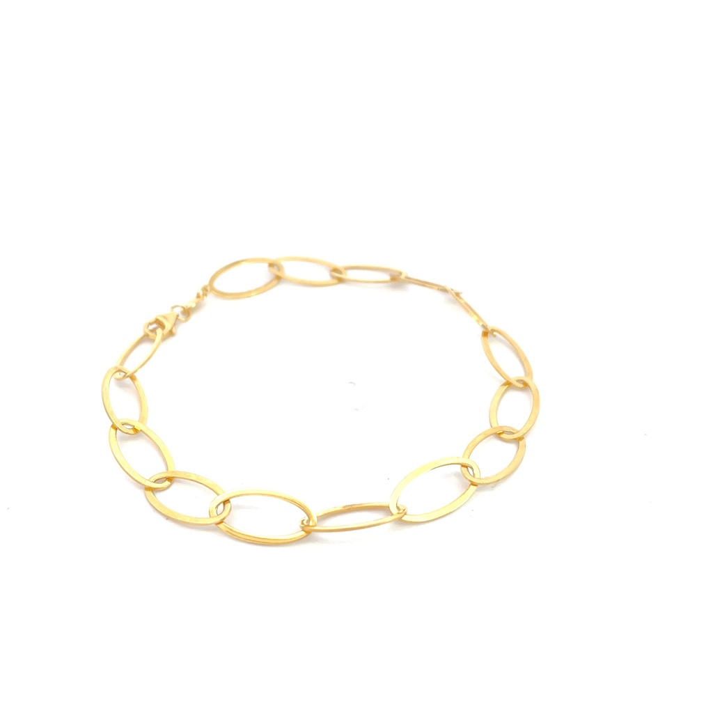 PULSERA AROS ORO AMARILLO               