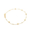 PULSERA BOLA CORRUGADA ORO AMARILLO            