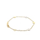 PULSERA CORAZONES DOS OROS               