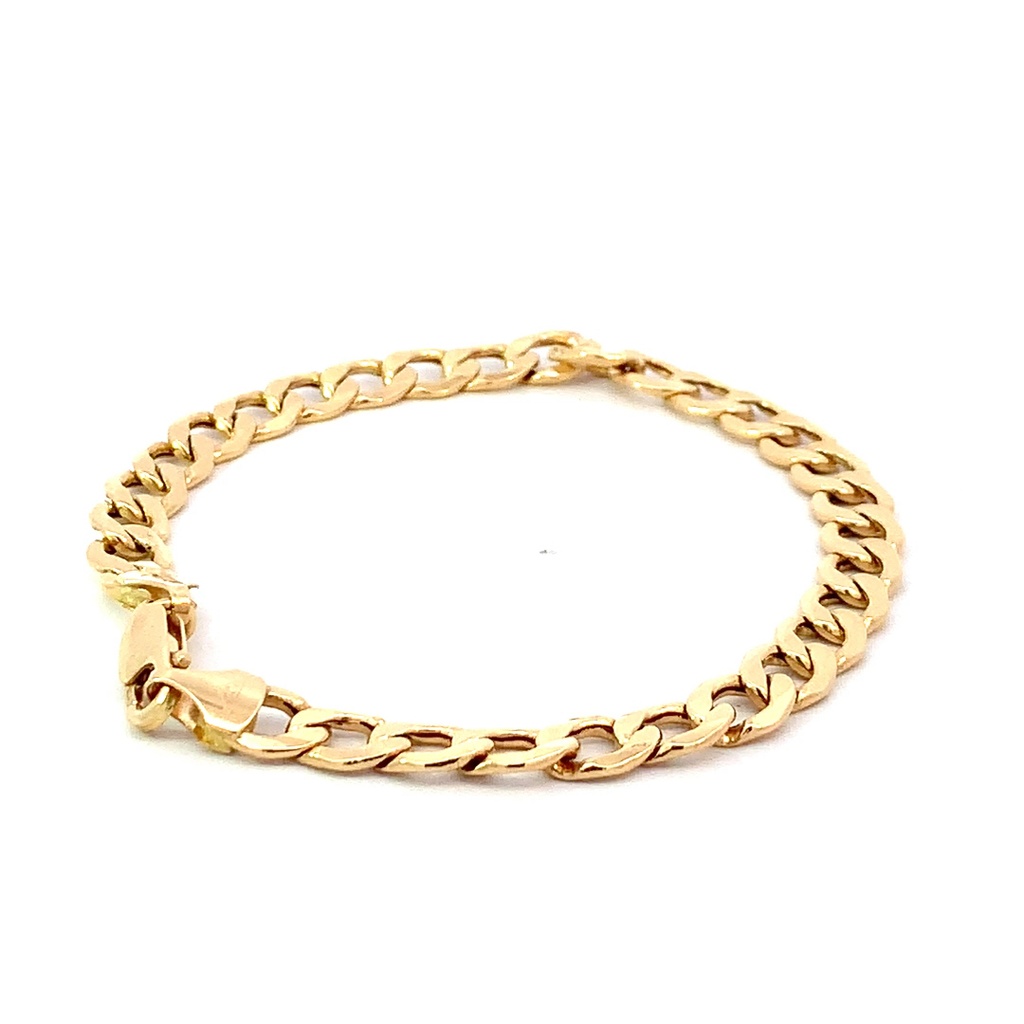 PULSERA CUBANA ORO AMARILLO               