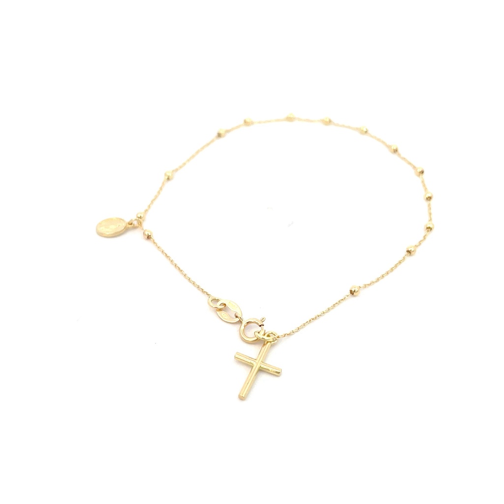 PULSERA DENARIO ORO AMARILLO               