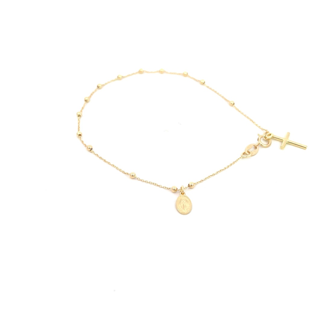 PULSERA DENARIO ORO AMARILLO               