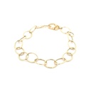 PULSERA ESPECIAL OVALOS ORO AMARILLO            