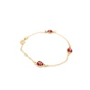 PULSERA MARIQUITA ESMALTADA ORO AMARILLO            