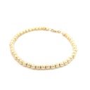 PULSERA MILITAR DIAMANTADA ORO AMARILLA            