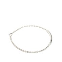 PULSERA TAPA HUESO ORO BLANCO            
