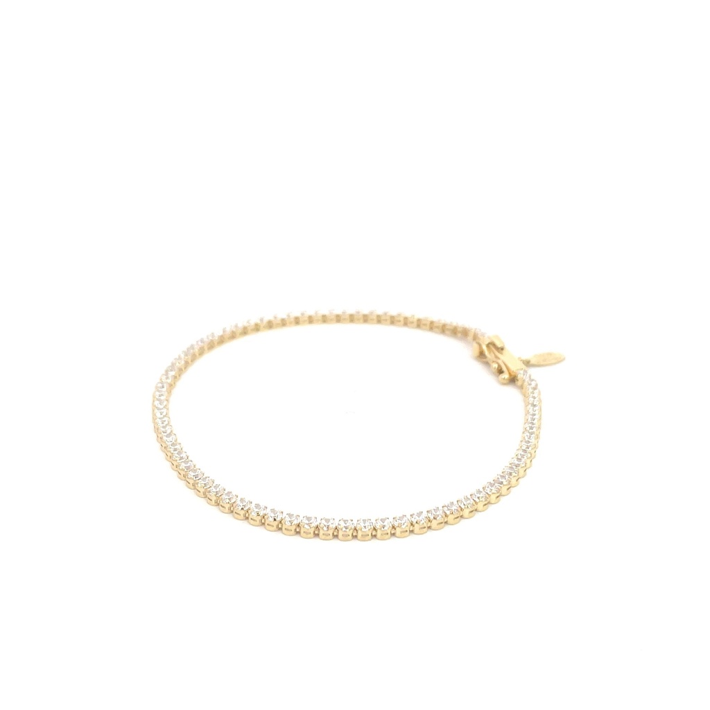 PULSERA TENIS ORO AMARILLO               