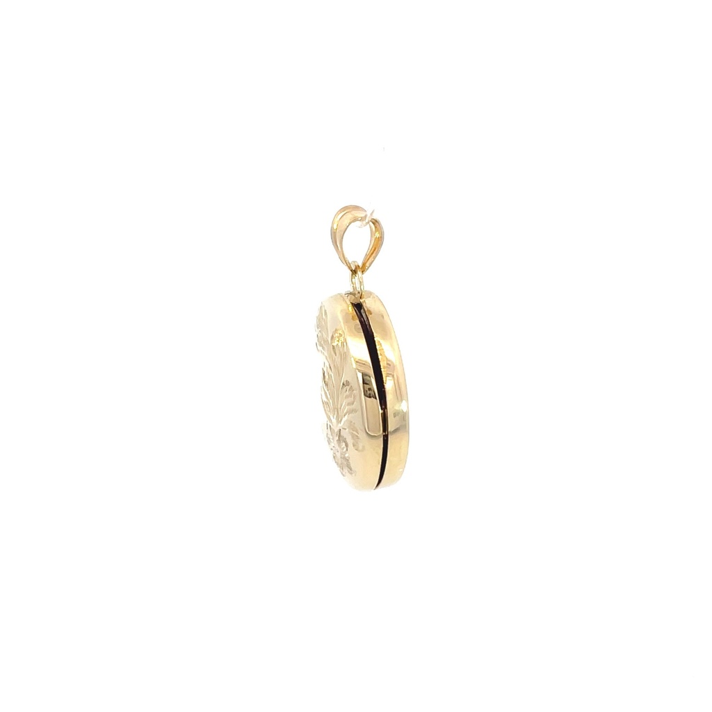 RELICARIO CIRCULO ORO AMARILLO      