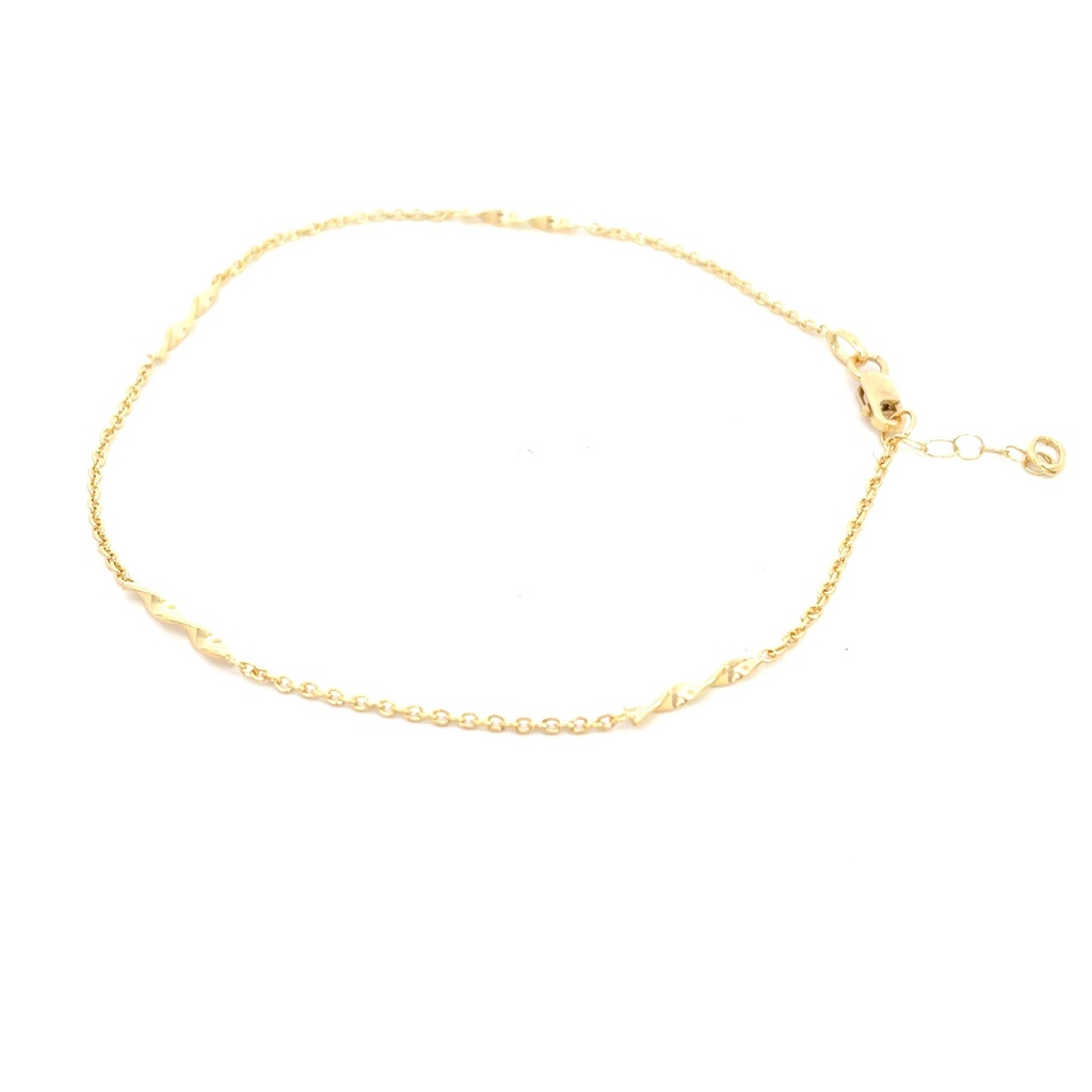 TOBILLERA ESPECIAL ORO AMARILLO               