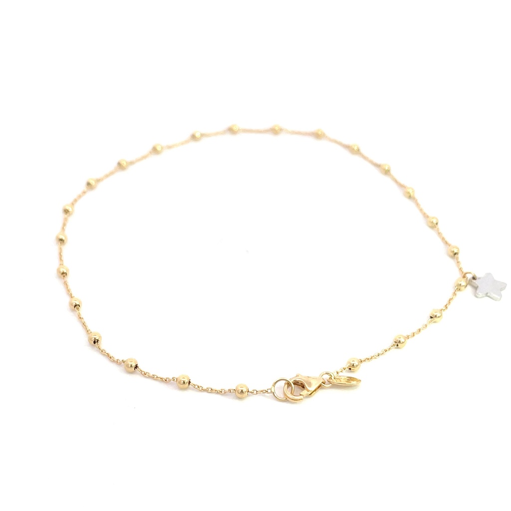 TOBILLERA ESTRELLA DOS OROS      