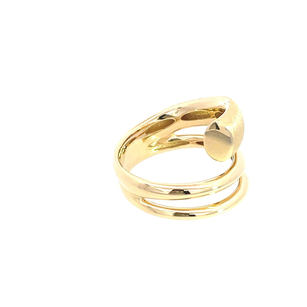 ANILLO ESPIRAL ORO AMARILLO      